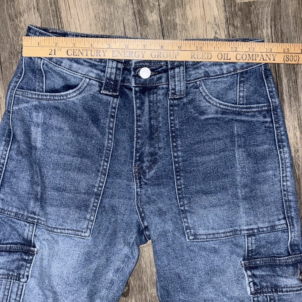 KanCan Avery Straight Leg Cargo Jeans Size 0 - Picture 8 of 9